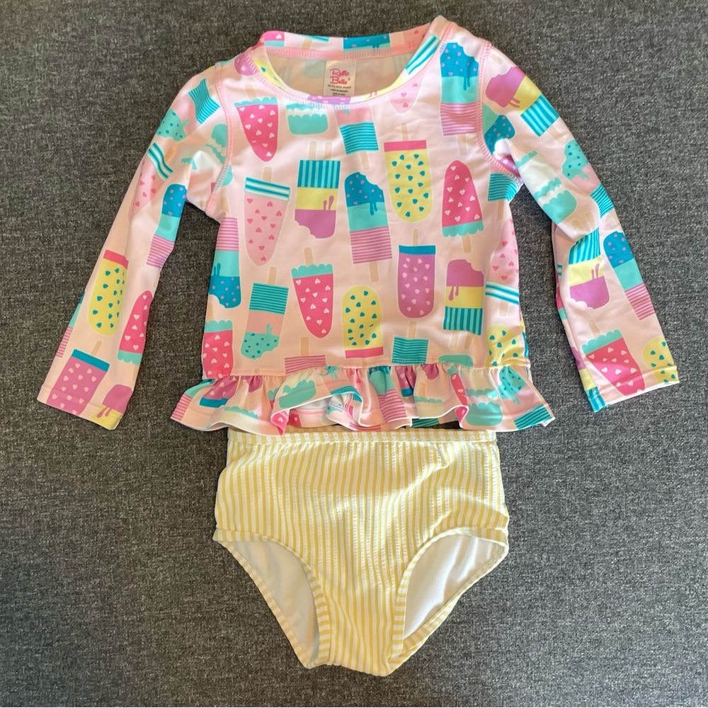 Ruffle Butts Popsicle Girls Swim Set